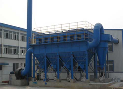 圆圆杀蓝双色球高温布袋除尘器